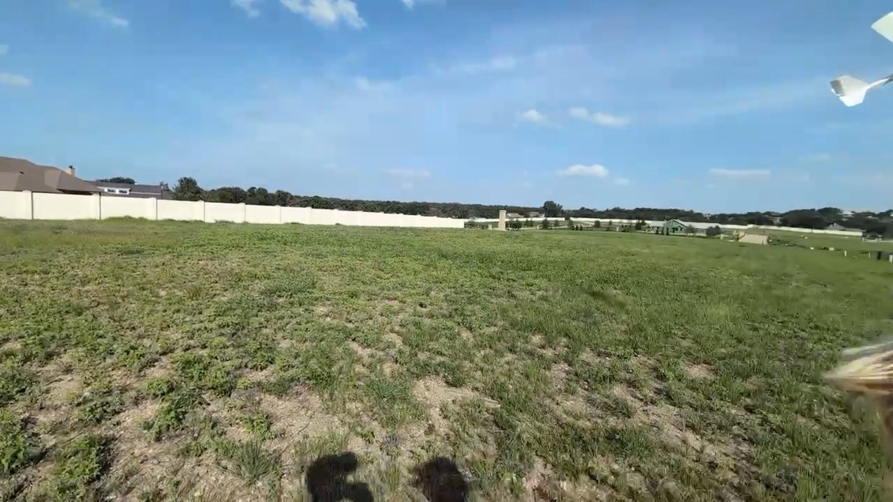 Flight video: the plane climbs past the camera and banks across the sun
